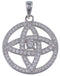 Genuine Sterling Silver Jewelry And Cubic Zirconia Pendant NS55988
