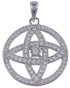 Genuine Sterling Silver Jewelry And Cubic Zirconia Pendant NS55988