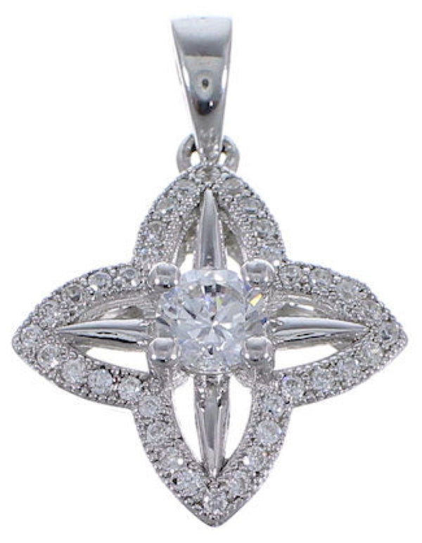 Cubic Zirconia Genuine Sterling Silver Jewelry Pendant NS55998