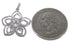 Sterling Silver And Cubic Zirconia Flower Pendant NS55971