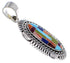 Sterling Silver Turquoise Multicolor Slide Pendant Jewelry HS28128