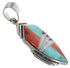 Sterling Silver Jewelry Oyster Shell Multicolor Slide Pendant RS40100