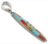 Turquoise And Multicolor Inlay Sterling Silver Pendant NS51418