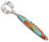 Turquoise And Multicolor Silver Slide Pendant AS34378