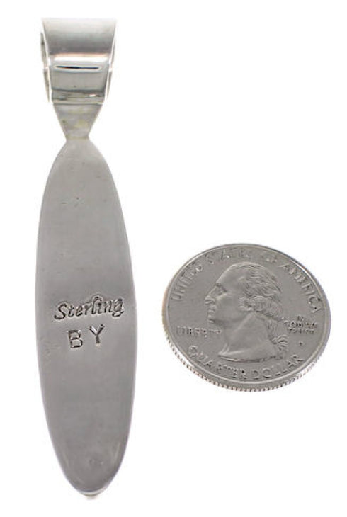 Turquoise And Multicolor Silver Slide Pendant AS34378