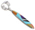 Multicolor Inlay Jewelry Genuine Sterling Silver Pendant NS51422
