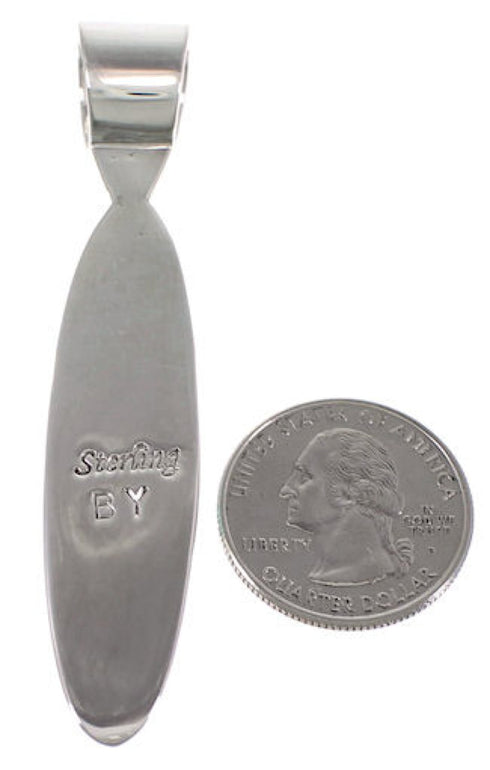 Multicolor Inlay Jewelry Genuine Sterling Silver Pendant NS51422