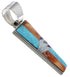 Turquoise And Multicolor Inlay Sterling Silver Pendant AS34463