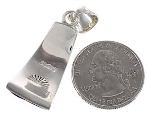 Multicolor And Turquoise Genuine Sterling Silver Pendant AS46142