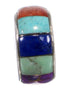 Turquoise Multicolor Inlay Sterling Silver Bead Pendant AS32412