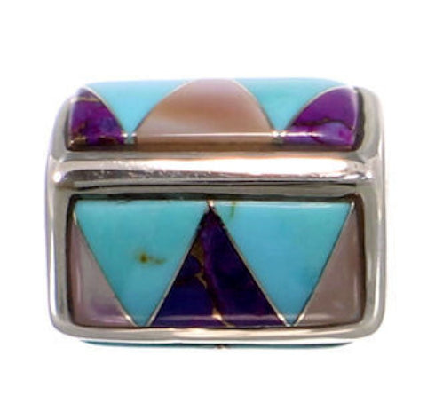 Sterling Silver Turquoise Multicolor Bead Pendant Jewelry HS38842