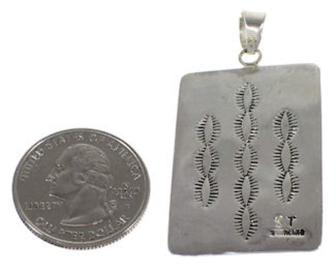 Sterling Silver And Turquoise Butterfly Pendant HS54817