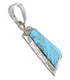 Turquoise Inlay And Genuine Sterling Silver Pendant DS43061