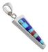 Varasite Turquoise Lapis Opal Apple Coral Sugilite Pendant ES17179