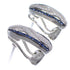 Sterling Silver Blue White CZ Post Earrings Jewelry AS55257