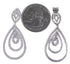 Sterling Silver And Cubic Zirconia Post Dangle Earrings DS55181