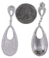 Cubic Zirconia Genuine Sterling Silver Post Dangle Earrings DS55199