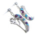 Whiterock Sterling Silver Multicolor Kokopelli Post Earrings RS36110