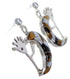 Whiterock Silver Tiger Eye Multicolor Kokopelli Earrings RS36132