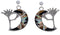 Whiterock Silver Opal Multicolor Inlay Kokopelli Post Earrings RS36133