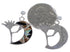 Whiterock Silver Opal Multicolor Inlay Kokopelli Post Earrings RS36133