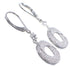 Cubic Zirconia Authentic Sterling Silver Hook Dangle Earrings DS55251