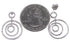 Authentic Sterling Silver Cubic Zirconia Post Dangle Earrings DS55190