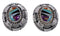 Multicolor Authentic Sterling Silver Post Earrings RS42689