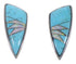 Sterling Silver Turquoise and Opal Jewelry Post Earrings RS32361