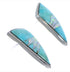 Sterling Silver Jewelry Turquoise and Opal Post Earrings RS32364