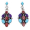 Sterling Silver Jewelry Turquoise Multicolor Post Earrings HS33416