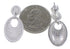 Authentic Sterling Silver Cubic Zirconia Post Dangle Earrings DS55306