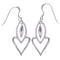 Cubic Zirconia And Genuine Sterling Silver Earrings GS55770