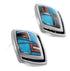 Sterling Silver Turquoise And Multicolor Post Earrings RS42699