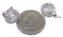 Cubic Zirconia Genuine Sterling Silver Post Earrings Jewelry AS55294