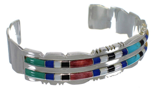 Sterling Silver Multicolor Southwest Bracelet TX39651