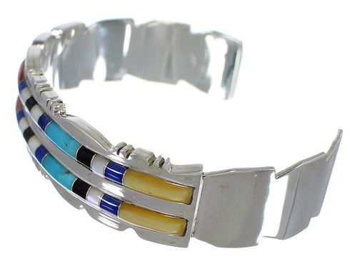 Sterling Silver Multicolor Southwest Bracelet TX39651