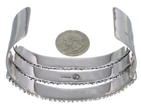 Sterling Silver Turquoise Needlepoint Jewelry Cuff Bracelet VX37395