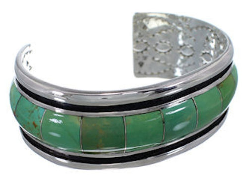 Turquoise Southwest Silver Cuff Bracelet EX41593