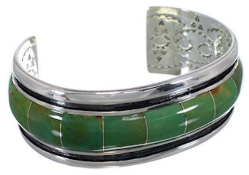 Southwestern Turquoise Inlay Cuff Bracelet EX41599