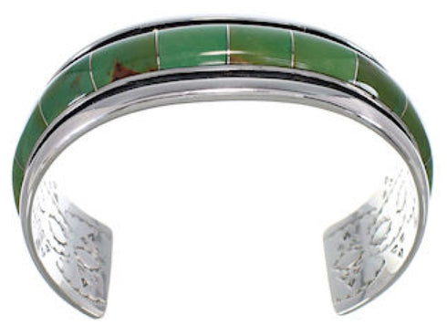 Southwestern Turquoise Inlay Cuff Bracelet EX41599