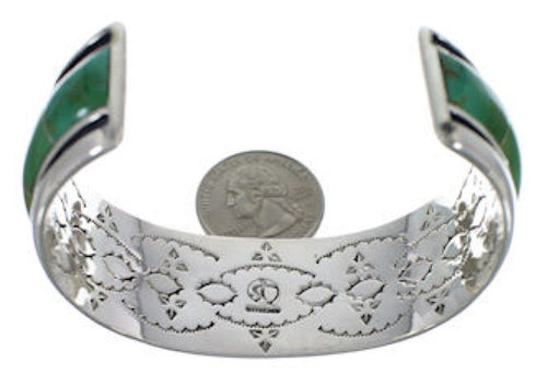 Southwestern Turquoise Inlay Cuff Bracelet EX41599