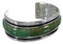 Turquoise Inlay Sterling Silver Cuff Bracelet EX41601
