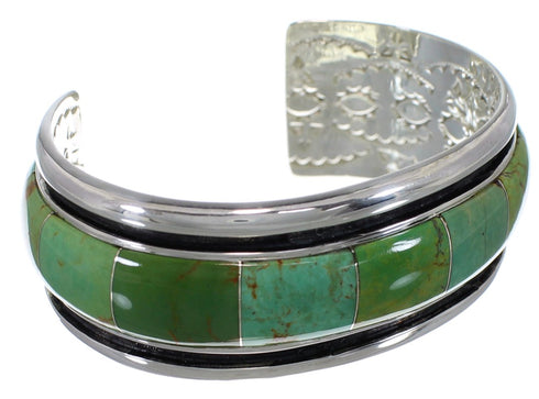 Genuine Sterling Silver Turquoise Cuff Bracelet EX41604