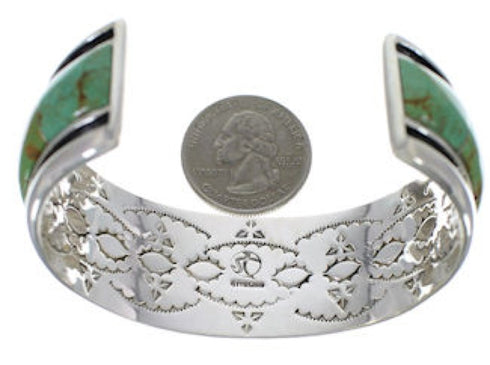 Genuine Sterling Silver Turquoise Cuff Bracelet EX41604