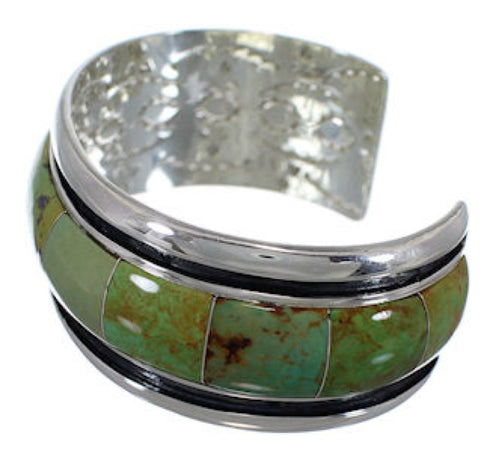 Genuine Sterling Silver Turquoise Cuff Bracelet EX41607