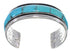 Turquoise Inlay Sterling Silver Cuff Bracelet EX41609