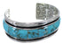 Sterling Silver Southwest Turquoise Cuff Bracelet EX41617
