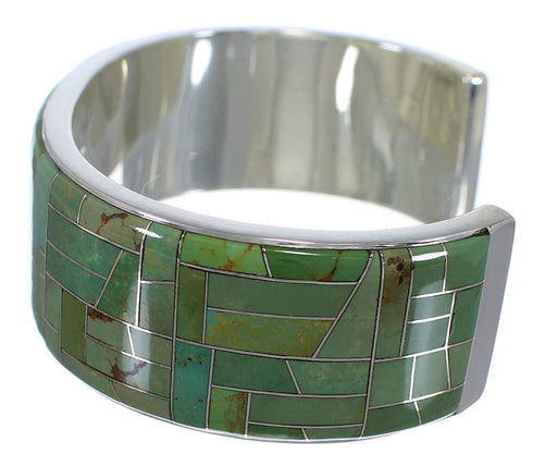 Silver And Turquoise Inlay Bracelet TX39674