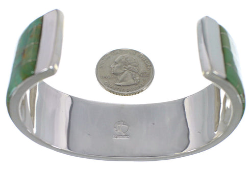 Silver And Turquoise Inlay Bracelet TX39674